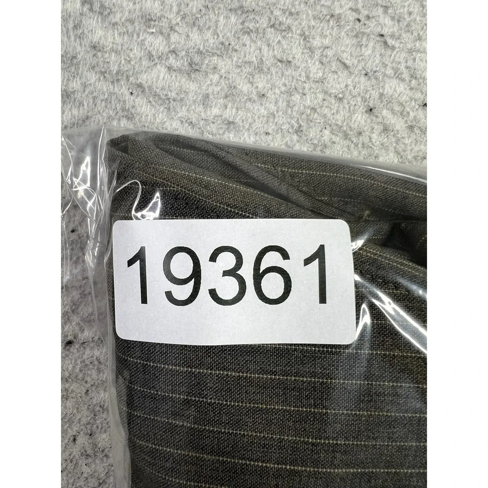 Banana Republic Dress Pants Mens 35x32 Gray Wool Blend Pinstripe Lined Business‎